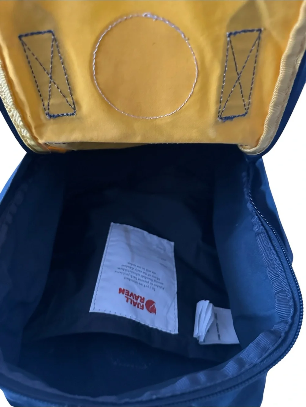 Fjällräven Kănken Mini Backpack Yellow Gray Scandinavian Outdoor Bag